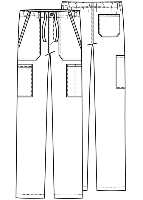 Men's Tapered Leg Drawstring Cargo Pant